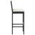 Set mobilier bar de exterior cu perne, 7 piese, negru poliratan GartenMobel Dekor