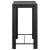 Set mobilier bar de exterior cu perne, 7 piese, negru poliratan GartenMobel Dekor