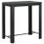 Set mobilier bar de exterior cu perne, 7 piese, negru poliratan GartenMobel Dekor