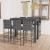 Set mobilier bar de grădină cu perne 7 piese antracit poliratan GartenMobel Dekor