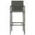 Set bar de exterior, cu cotiere, 3 piese, gri, poliratan GartenMobel Dekor