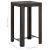 Set bar exterior cu cotieră, 5 piese, maro, poliratan GartenMobel Dekor