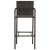 Set bar exterior cu cotieră, 5 piese, maro, poliratan GartenMobel Dekor