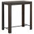 Set bar exterior cu cotieră, 5 piese, maro, poliratan GartenMobel Dekor