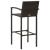 Set bar exterior cu cotieră, 5 piese, maro, poliratan GartenMobel Dekor