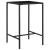 Set mobilier bar de grădină cu perne, 3 piese, negru, poliratan GartenMobel Dekor