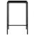 Set mobilier bar de grădină cu perne, 3 piese, negru, poliratan GartenMobel Dekor