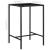 Set mobilier bar de grădină cu perne, 3 piese, negru, poliratan GartenMobel Dekor
