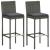 Set mobilier bar de grădină, cu perne, 3 piese, gri, poliratan GartenMobel Dekor