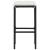Set mobilier bar de grădină cu perne, 5 piese, negru, poliratan GartenMobel Dekor