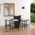 Set mobilier bar de grădină cu perne, 9 piese, negru, poliratan GartenMobel Dekor