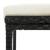 Set mobilier bar de grădină cu perne, 9 piese, negru, poliratan GartenMobel Dekor