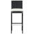 Set mobilier bar de grădină cu perne, 5 piese, negru, poliratan GartenMobel Dekor