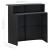 Set mobilier bar de grădină cu perne, 3 piese, negru GartenMobel Dekor