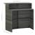 Set mobilier bar de grădină cu perne, 3 piese, gri GartenMobel Dekor