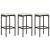 Set mobilier bar de grădină cu perne, 4 piese, maro GartenMobel Dekor