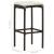 Set mobilier bar de grădină cu perne, 4 piese, maro GartenMobel Dekor