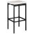 Set mobilier bar de grădină cu perne, 5 piese, negru, poliratan GartenMobel Dekor