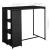 Set mobilier bar de grădină cu perne, 5 piese, negru, poliratan GartenMobel Dekor