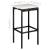 Set mobilier bar de grădină cu perne, 5 piese, negru, poliratan GartenMobel Dekor