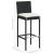 Set mobilier bar de grădină cu perne, 5 piese, negru, poliratan GartenMobel Dekor