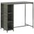 Set mobilier bar de grădină cu perne, 5 piese, gri, poliratan GartenMobel Dekor