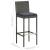 Set mobilier bar de grădină cu perne, 5 piese, gri, poliratan GartenMobel Dekor