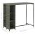 Set mobilier bar de grădină cu perne, 5 piese, gri, poliratan GartenMobel Dekor