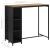Set mobilier bar de grădină cu perne, 5 piese, negru, poliratan GartenMobel Dekor