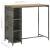 Set mobilier bar de grădină cu perne, 5 piese, gri, poliratan GartenMobel Dekor