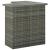 Set mobilier bar de grădină, cu perne, 4 piese, gri, poliratan GartenMobel Dekor