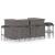 Set mobilier bar de grădină cu perne, 8 piese, gri, poliratan GartenMobel Dekor