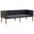 Set mobilier de grădină cu perne, 2 piese, negru, poliratan GartenMobel Dekor