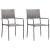 Set mobilier de grădină, gri, 3 piese, antracit, poli ratan GartenMobel Dekor