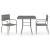 Set mobilier de grădină, gri, 3 piese, antracit, poli ratan GartenMobel Dekor