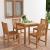 Set mobilier grădină, 5 piese, lemn masiv de tec GartenMobel Dekor