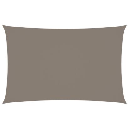 Pânză parasolar gri taupe 5x8 m țesătură oxford dreptunghiular GartenMobel Dekor