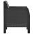 Set mobilier de grădină cu perne, 3 piese, antracit, PP ratan GartenMobel Dekor