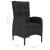 Set mobilier de grădină, 5 piese, negru GartenMobel Dekor
