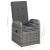 Set mobilier de grădină, 9 piese, gri GartenMobel Dekor