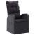 Set mobilier de grădină, 9 piese, negru GartenMobel Dekor