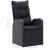 Set mobilier de grădină, 7 piese, negru GartenMobel Dekor