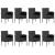 Set mobilier de grădină, 9 piese, negru GartenMobel Dekor