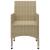 Set mobilier de grădină, 3 piese, bej GartenMobel Dekor