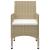 Set mobilier de grădină, 3 piese, bej GartenMobel Dekor