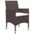 Set mobilier de grădină, 3 piese, maro GartenMobel Dekor