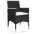 Set mobilier de grădină, 3 piese, negru GartenMobel Dekor