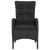 Set mobilier de grădină, 3 piese, negru GartenMobel Dekor