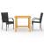 Set mobilier de grădină, 3 piese, negru GartenMobel Dekor