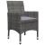 Set mobilier de grădină, 5 piese, gri GartenMobel Dekor